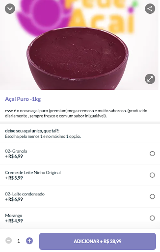 Pede Açaí Screen 2