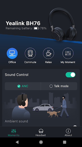 Android application Yealink Connect screenshort