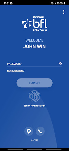 Android application BFL Connect screenshort