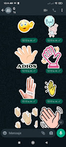 Screenshot 3 Stickers de Adiós android