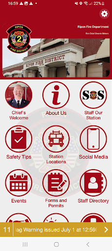Android application Ripon Fire District CA screenshort