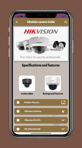 Android application hikvision camera Guide screenshort
