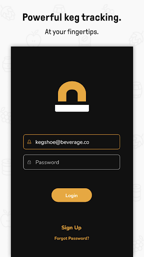 Android application Kegshoe Keg Tracking screenshort