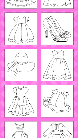 Game screenshot Girls Glitter Dress Coloring apk download