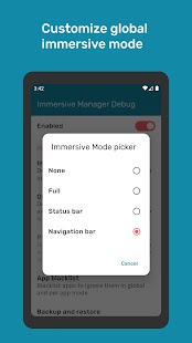 Immersive Mode Manager Screenshot