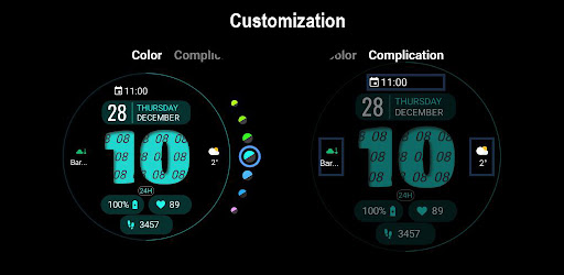 Dens BigHours Watch Face screenshot 15