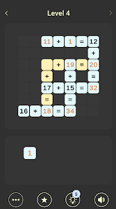 Math Cross - Number Puzzle