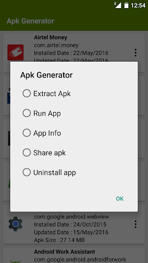 APK Extractor Screen 2
