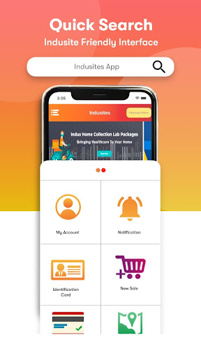 Android application Indusites screenshort