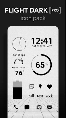Flight Dark Pro - Icon Packのおすすめ画像1