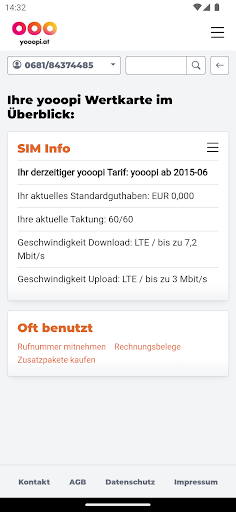 Android application yooopi screenshort