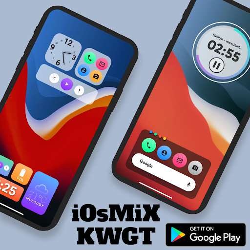 Android application iOsMiX KWGT screenshort