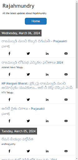 Android application Rajahmundry News screenshort