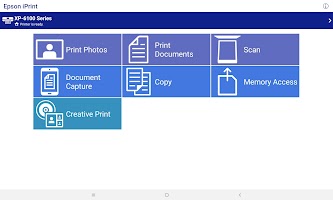 screenshot of Epson iPrint
