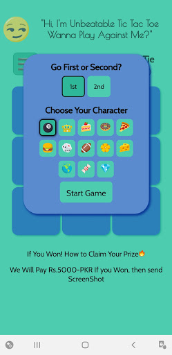 Tic Tac Toe Screen 2