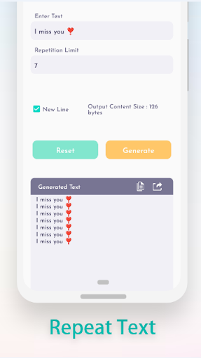 Text Repeater: Word Repetition Screen 2