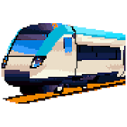 Trains Pixel Art Coloring Book