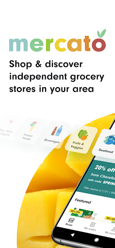 Android application Mercato: Grocery Delivery screenshort