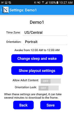 Android application Nimbus Frame screenshort
