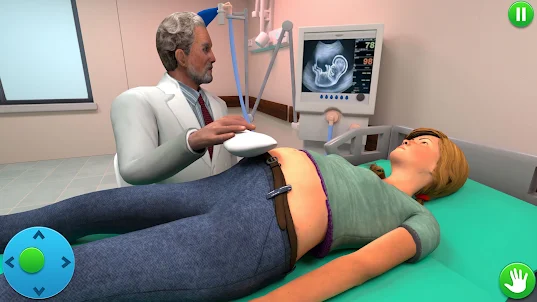 Virtuelles Spiel für schwanger