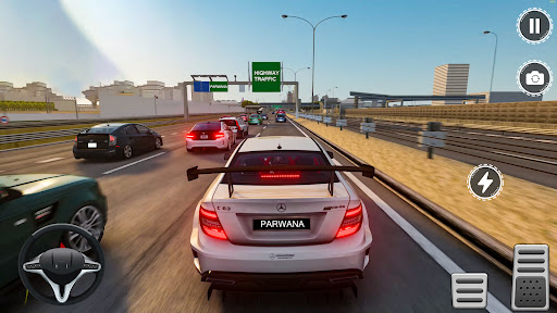 Android application Highway Traffic Car Driving 3D screenshort