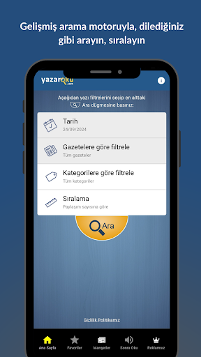Köşe Yazarları - Yazaroku.Com Screenshot 4 - AppWisp.com