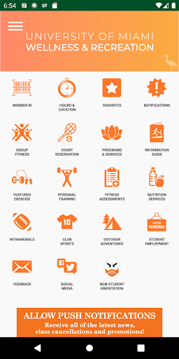 Android application UM Wellness screenshort