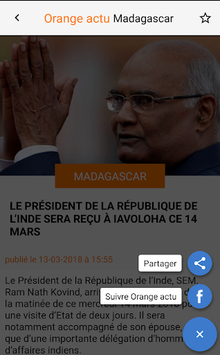 Orange actu Madagascar Screen 3
