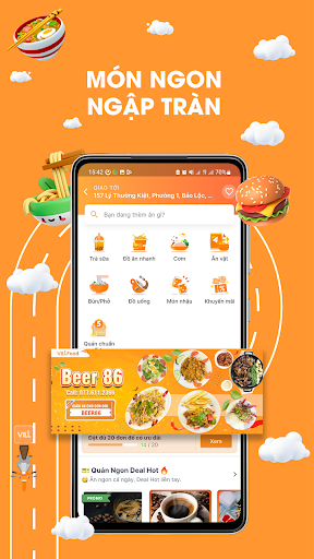 VILL: Đồ ăn, Giao hàng, Gọi xe Screen 2