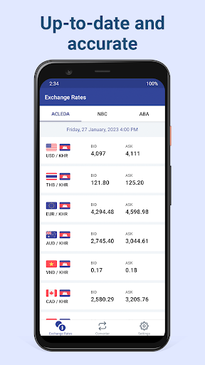 Android application Khmer Exchange & Converter screenshort