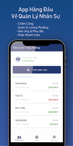 App Chấm Công Quản lý Nhân sự Screen 2