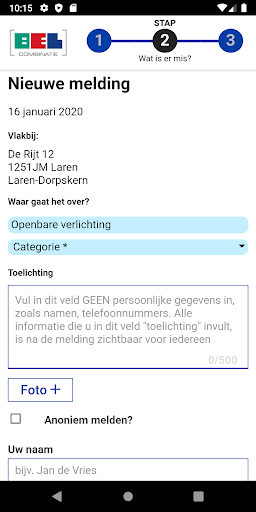 Slim Melden BEL Combinatie Screen 3