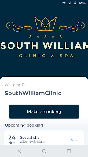 Android application South William Clinic And Spa screenshort