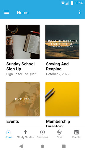Android application Gospel Grace Baptist Church screenshort