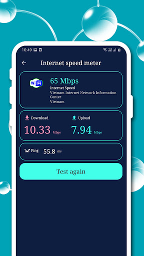 WiFi analyzer, WiFi speedmeter Screen 2