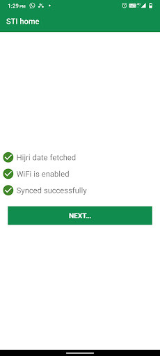 Android application STI Home screenshort