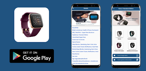 Android application Fitbit Versa 2 Guide screenshort