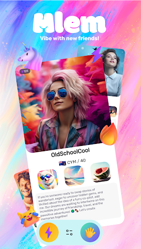 Android application Mlem: meet friends and vibe! screenshort
