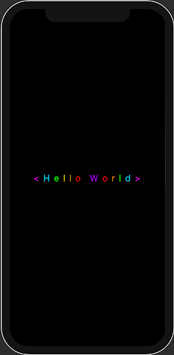 Android application Hello World screenshort