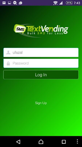 Android application Textvending Instore screenshort