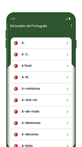 Dicionário de Português Screen 2