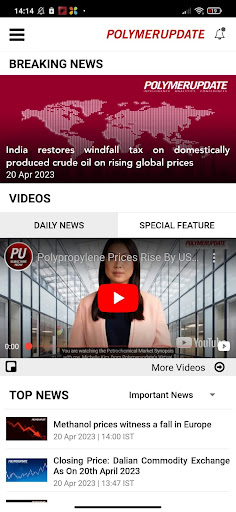 Polymerupdate Plastics News Screen 2