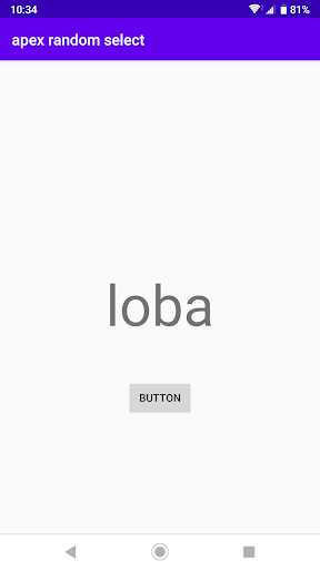 APEX Random Character select