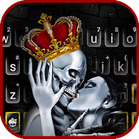 Тема для клавиатуры Crown Skull Kiss