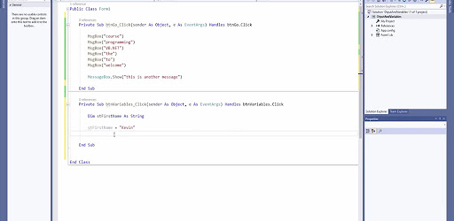 Visual Basic.Net Course AI Screen 2