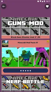 Block Guns Shooter mod forMCPE