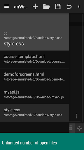 تطبيق anWriter HTML editor برو4