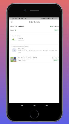 Rx Medic DeliveryMan Screen 2