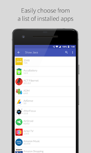 Android application Show Java - A Java Decompiler screenshort