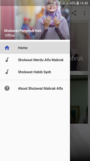 Android application Sholawat Mabruk Alfa Mabruk screenshort